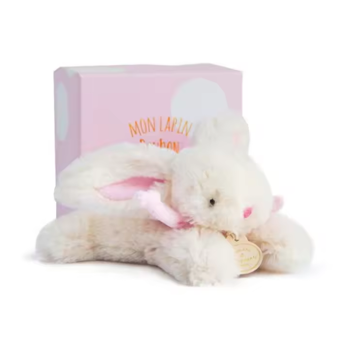 Dulce conejito rosa 16 cm DouDou et Compagnie - 1