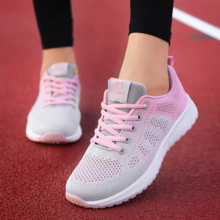 Zapatos De Deporte Para Mujer 2024 Moda Plataforma Tenis Planos Invierno Primavera Zapatos De Correr Para Mujer Transpirables Talla Verdadera - 1