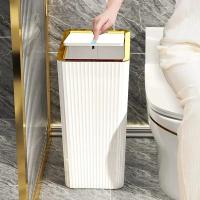 Basurero Automático De Lujo 12/15L Con Tapa Y Recipiente Grande Para Cocina Dormitorio Baño Ecológico Y Resistente Al Agua - details 2