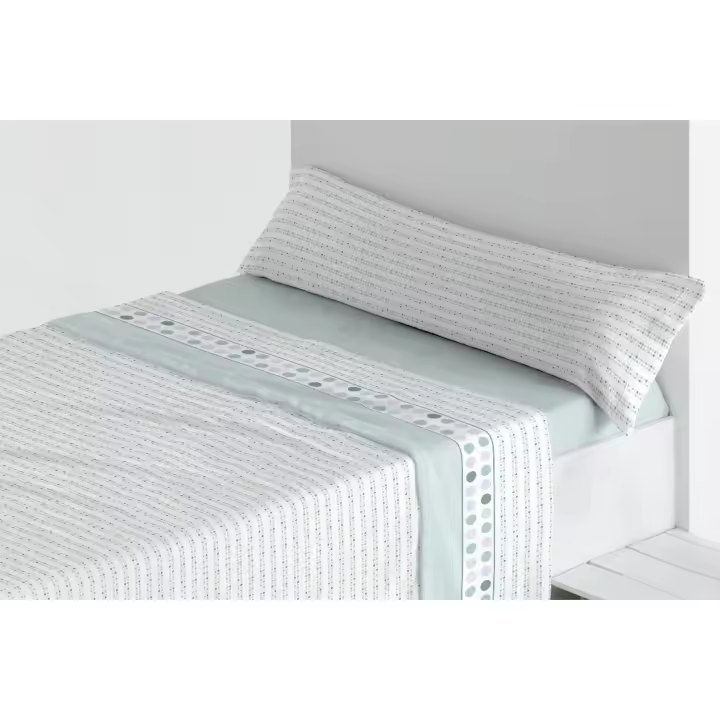 Sábanas de Invierno Pirineo tacto extra suave aterciopelado, compuestas por un ajustable de 30cm de altura y 190_200cm de largo, una sábana encimera más 1 funda de almohada de calidad. Jimenéz Hogar. - 1