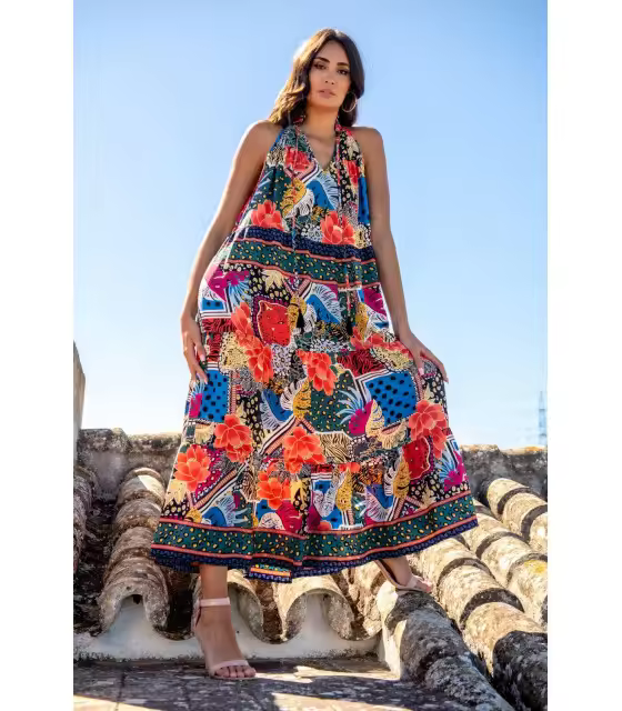 VESTIDO SARMIENTO HALTER SUNSET & MOON Sunset and Moon PV2422B - 1