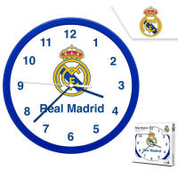 Real Madrid Reloj 24cm, Reloj De Pared para Niños y Adultos, Reloj Analógico Infantil Real Madrid, Regalo Cumpleaños, Navidad, Reyes - details 0