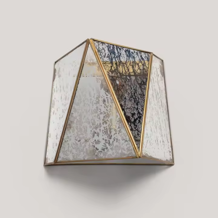 Ledkia Aplique de Pared Metal Cristal Mattina  ILUZZIA Dorado - 1