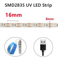 Tira De Luz LED UV Flexible 2835 SMD 5V Purpura 395-405nm Ultravioleta Para Detectar Dinero Decoración De Navidad Para El Hogar - details 5
