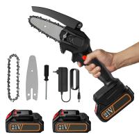 ​​Sierra de Cadena Eléctrica Mini 4'' (100mm), 350W, Corte Profundo 80mm - Ligera 1.2KG, Ideal para Podar Árboles y Jardinería Doméstica (Incluye 2 Cadenas Seguridad)​ - details 1