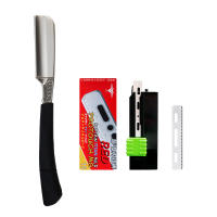 Afeitadora De Pájaro Straight Edge Barber Razor Para Corte De Pelo Barba Y Cejas Herramienta De Afeitar Para Hombres Cuchillo De Acero Inoxidable - details 9