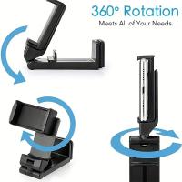 Soporte Ajustable Y Plegable Para Teléfono En Forma De Avión Soporte Giratorio Portátil Para Escritorio Soporte Para Viajes Auto Y Fotografía Selfie - details 6