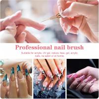 LULAA Set De Pinceles Para Arte De Uñas Con Línea Fina Para Dibujar Punk Y Detalles Longitud De Línea Larga Para Manicura Y Uñas Gel - details 7