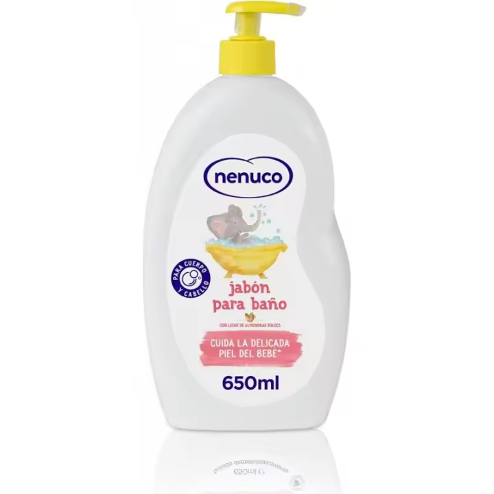 Jabón Baño con Leche de Almendras Dulces para Cuerpo y Cabello 650 ml - Nenuco - 1