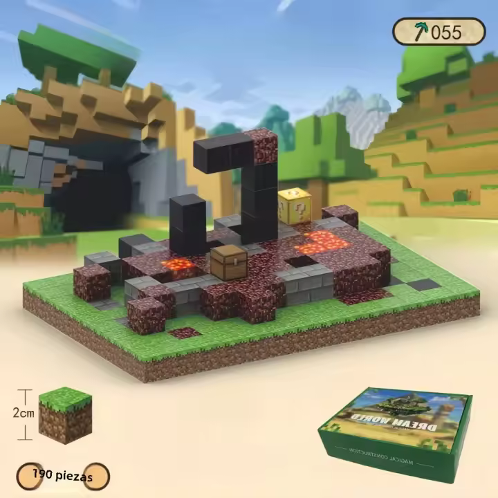 Bloques De Construcción Magnéticos DIY Edición Del Mundo De Los Minerales Juguetes De Construcción Para Niños Y Niñas Regalos De Navidad - 1