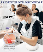 Almohadilla De Descanso Para Codos De Cuero Genuino De Microfibra No Slip Para Technicinas De Uñas Profesionales Para Salón De Manicura Y Peluquería - details 2