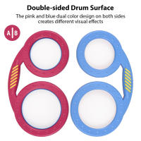 Bombo De Percusión Irregular Con Forma De Cristal Bombín Doble Cara En Colores Rosa Y Azul Instrumento Musical Para Adultos Y Niños Regalo De Navidad - details 3