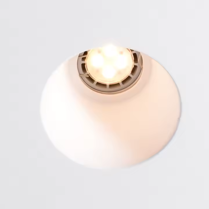 Ledkia Aro Downlight Integración Escayola/Pladur para Bombilla LED GU10 / GU5.3  Corte 153x153 mm UGR17 Blanco - 1