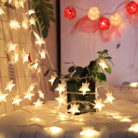 Luces De Estrella LED Para Navidad Y Fiestas 1.5m/3m/6m/10m Cargables Con USB Decoración De Puerta Cortina Luz Fairy Para El Hogar Color Calido Blanco Multicolor - details 3