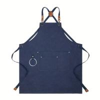 Aguasalo Multiusos Apron Impermeable Y Resistente Al Aceite Para El Hogar Y El Jardín Denim Sin Mangas Estilo Sencillo - details 6