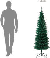 Árbol de Navidad SLIM/ESTRECHO Artificial Abeto Fino de Hoja Espumillón 150-210cm Arboles C/Soporte Metálico - details 4
