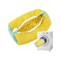 Bolsa De Lavado Con Redes Acolchadas Protector De Zapatos Para Máquina De Lavar Ropa Sello De Fibra Fluffy Poliéster Bolsa De Secado Amigable Con Máquina De Lavar - details 4