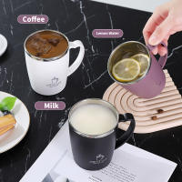 Termo De Acero Inoxidable 350ml Con Manija Y Tapa a Prueba De Fugas  Aislada Portátil Para Café Y Agua - details 5
