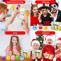 10PCS Teatrillos De Goma Suave Para Niños Juguetes Educativos De Peluche Animal Para Juegos De Rol Y Cuentos Regalo Para Niñas - details 8