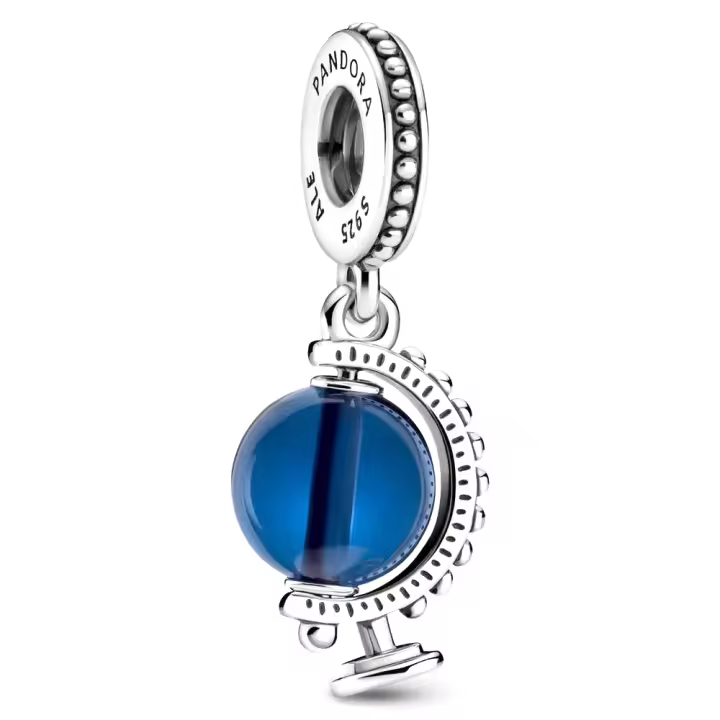 Pandora Charm de Colgante en Plata de Ley Globo Azul  799430C01，Incluye Caja Original - 1