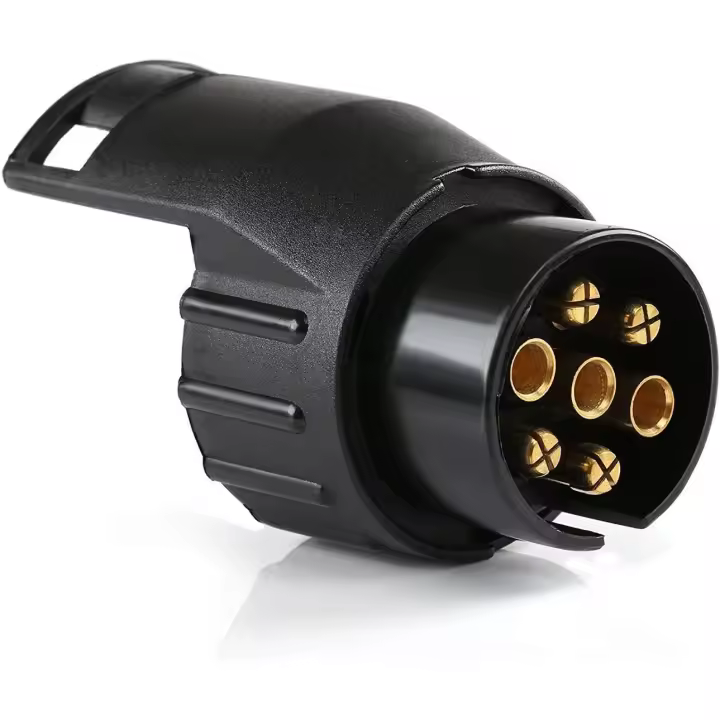 Adaptador de remolque, accesorios universales, adaptador de remolque impermeable de 7 Pines a 13 Pines compatible con Automóviles y trucks - 1
