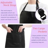 1 delantal de Cocina con 2 bolsos grandes, resistente a Las Gotas de Agua, ajustable - details 4