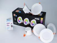 Luz De Tubo Inteligente Bluetooth Graffiti RGB Con Control APP Iluminación Interior De Techo Ajustable 85-265v LED Downlights - details 4