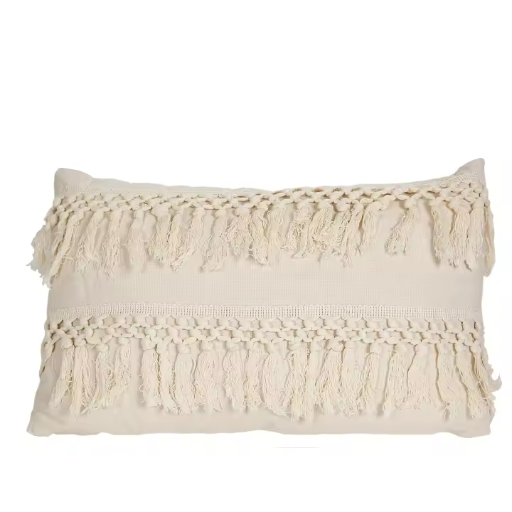 COJIN BLANCO C/FLECOS POLYESTER HM843247 FIJALO - 1