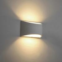 Modern Wall Sconce,Indoor Wall Lights Uplighter Downlighter Gypsum Plaster Sconce Lighting with 2700K 7W G9 LED Bulbs for Living Room Bedroom Hallway - details 2