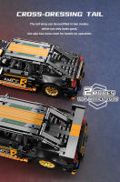 ToylinX 505PCS Bloques De Construcción Técnicos Super Carreras Juguete Para Niños Auto De Carreras Con Retroceso DIY MOC Vehículo De Bloques Para Niños - details 3