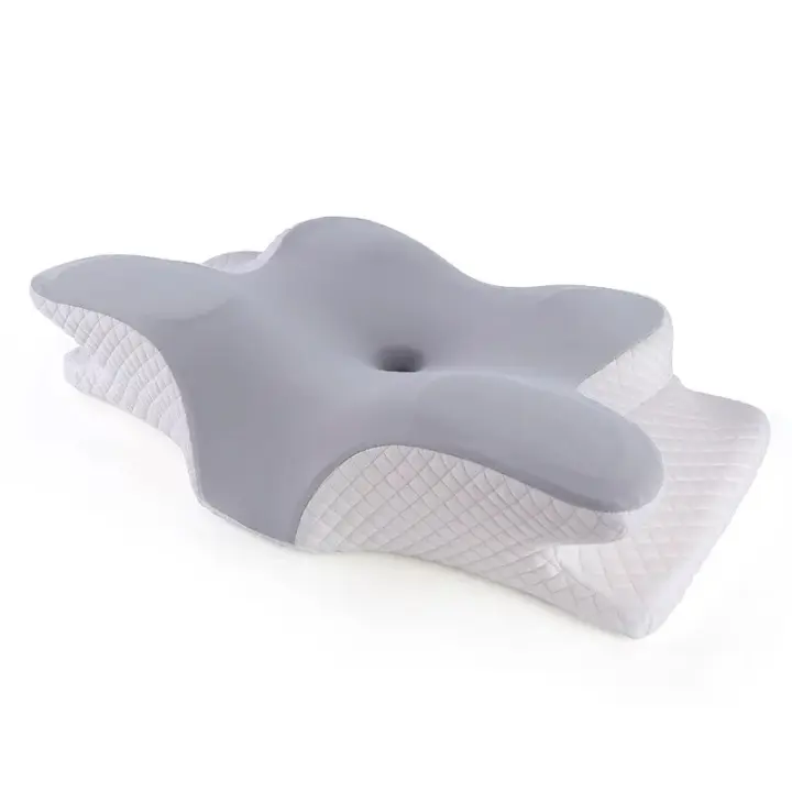 Almohadas de espuma viscoelástica con forma de mariposa, almohada Cervical relajante de rebote lento para el cuello, alivio del dolor, almohada ortopédica para dormir, novedad - 1