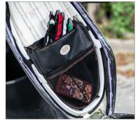 Bolsa De Ciclismo Para Motocicleta Almacenamiento En Asiento Material Antifouling Resistente a Rasguños Negro Para Vehículos Eléctricos Y Scooters - details 14