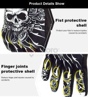Guantes De Motocicleta Retro De Verano Antideslizantes Y Resistente Al Desgaste Para Motocross Táctiles Anticaída Para Hombre Y Mujer - details 8