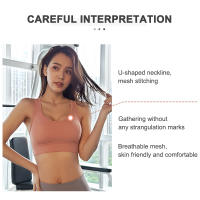 Sudadera Deportiva Con Almohadillas Antigolpes Malla Espalda Secado Rápido Para Gimnasio Correr Yoga Top De Encaje - details 6