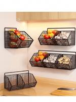 OmHom Cesta de frutas, cesta de verduras, organizador de mesa, frutero de pared y de encimera, estante para aperitivos y especias, cesta de almacenamiento multifuncional para cocina y sala de estar. - details 3