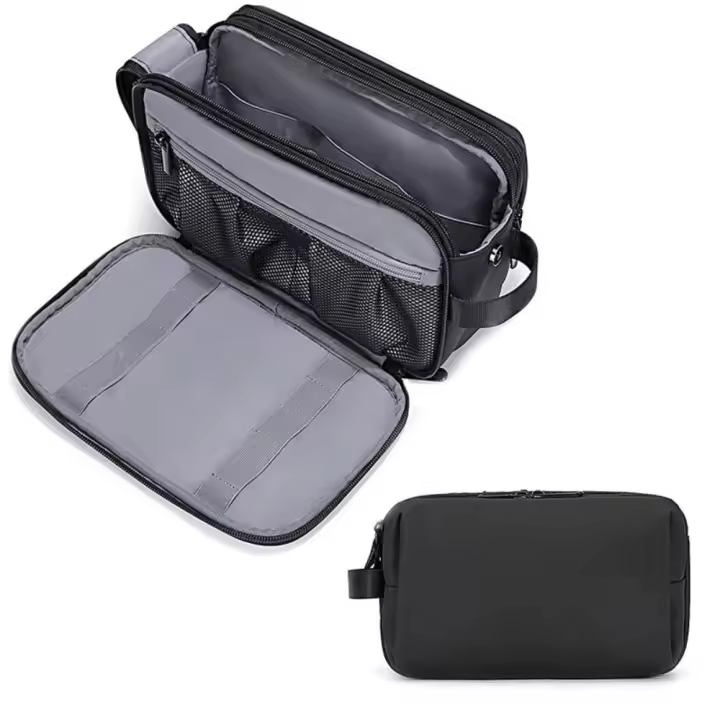 Bolso De Viaje Impermeable Para Maquillaje Grande Capacidad Separación Seco-Húmedo Ligero Para Mujeres Bolsa De Cosméticos - 1