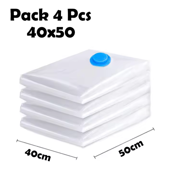 Aicasa Bolsa Vacío para Ropa , organizador de Almacenamiento al vacío , Bolsas de Aspinador trasparente , Ahorro Espacio para Guardar Ropas, Almohadas, Mantas, Edredones - 1