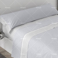 Juego de cama de tres piezas, funda de colchón, textil para el hogar, delicado y suave, agradable para la piel, color sólido, adecuado para sala de estar, dormitorio. - details 2