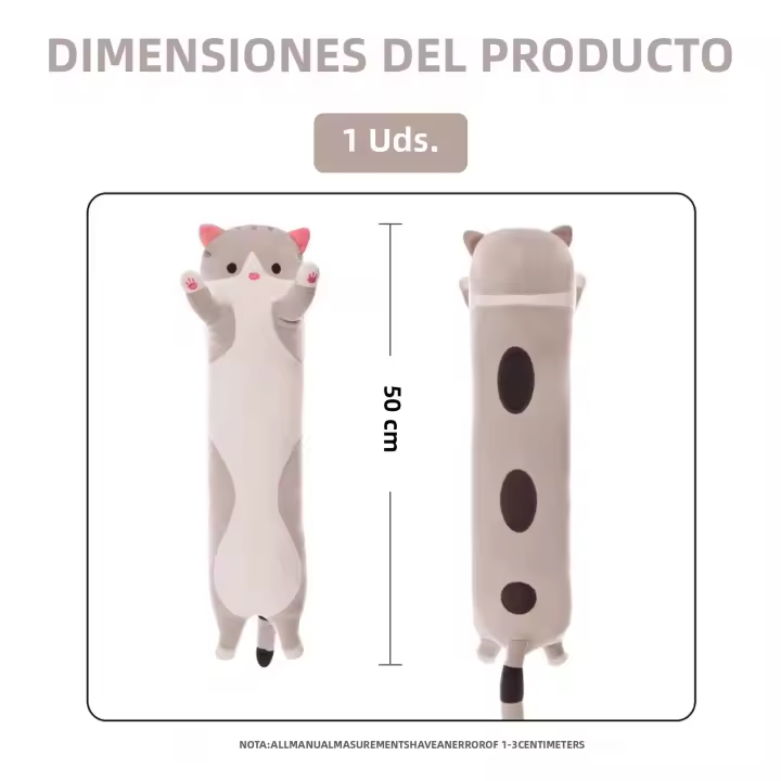Alfombra De Siesta De Gato De 50cm Juguete De Peluche Suave Para Decoración Del Hogar Regalo De Cumpleaños Para Niños - 1