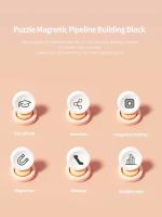 Bloques De Construcción Magnéticos 3D Para Niños 94PCS Juego Educativo De Carreras De Marmol Puzzle De Tubo De Asamblea Juguetes Para Regalos - details 1