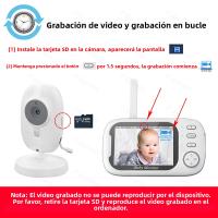 Monitor De Bebé Con Cámara 3.5 Pulgadas Mejor Que VB603 LCD Babysitter Electrónico Sin Cable Audio Bidireccional Video Nanny Radio - details 5