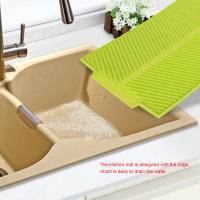 Alfombrilla De Secado De Platos Rectangular Resistente Al Calor Antideslizante Para Cocina Alfombrilla De Drenaje De Silicona Antiadherente Para Vajilla Y Cristalería - details 4
