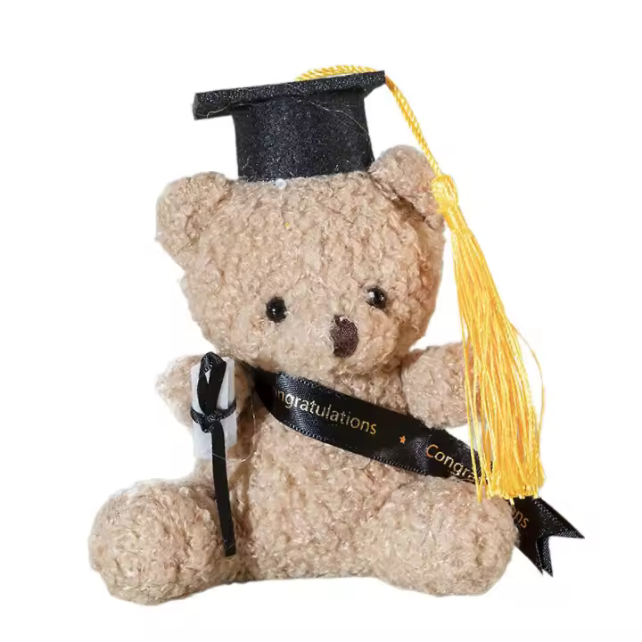 Oso de peluche para la fiesta de graduación de la Universidad Oso lindo Oso de graduación Oso de peluche Fiesta de solteros Souvenir vino tinto - 1