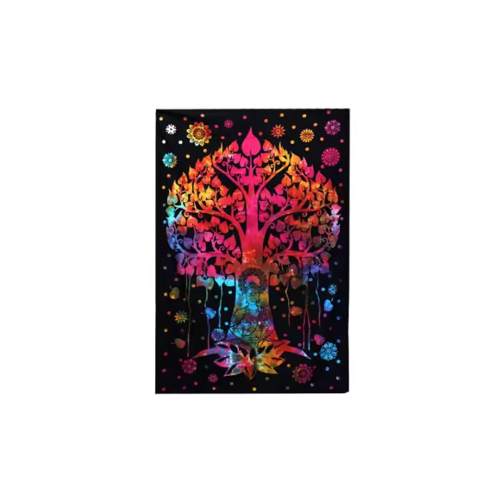 Colcha Doble Algodón + Tapiz - Árbol Bodhi - 1