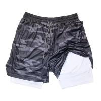 Shorts De Correr Para Hombre Camuflaje 2 En 1 Secado Rápido Entrenamiento De Gimnasio Shorts De Verano Para Deporte Y Fitness - details 24