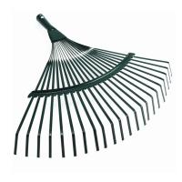 Rake De Jardín Con 22 Dientes Herramienta Agrícola Sin Mango Verde O Negro Acero De Carbono Alta Herramienta Para Rascar Y Recoger Hojas - details 0