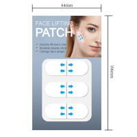12Pcs Parches Antienvejecimiento Invisibles Para Rostro Y Cuello Eliminación De Arrugas Mascarilla Facial Adelgazante Para Levantamiento V De La Cara - details 1