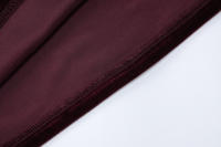 Vestido Dulzura De Veludo Largo Con Manga Completa Y Hombro Descubierto Para Mujer Elegante Y Sexy Con Abertura Lateral Adecuado Para Fiestas Y Noches De Otoño Y Invierno - details 10