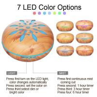 Diffusor De Aromaterapia Con Control Remoto Y Luz LED Cambiante De 7 Colores Máquina De Ultrasonidos Humidificador De Misting Frío Para Aceites Esenciales - details 4