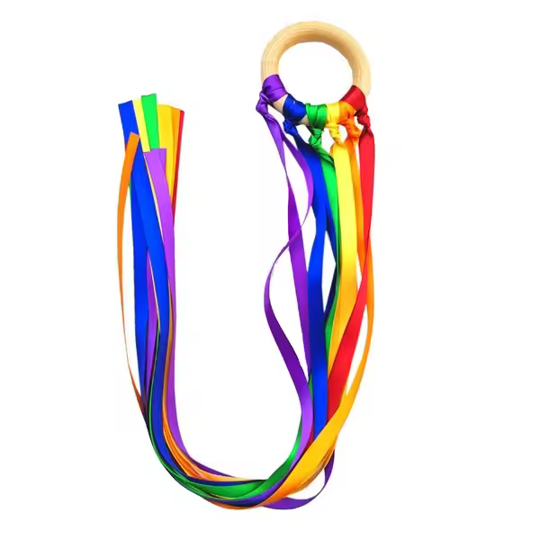 Juguete Sensorial De Estilo Montessori Para Bebés Sin BPA No Tóxico Anillo De Cinta Para Recién Nacidos Desarrolla La Reconocimiento De Colores - 1